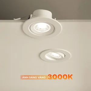 Đèn LED downlight chỉnh góc 9W ánh sáng vàng 3000K NADL093 Nanoco 6 Đèn LED downlight chỉnh góc 9W ánh sáng vàng 3000K NADL093 Nanoco